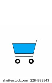Simple trolley icon, Vector illustration