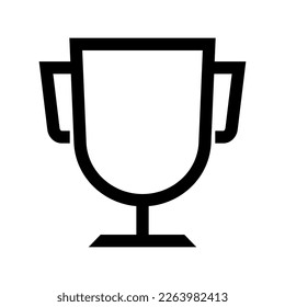 Simple trophy cup. Award. Vector.