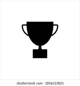 Simple trophy icon. Vector illustration isolated on a white background