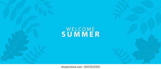 simple Tropical leaves background.background Summer holiday for banner.