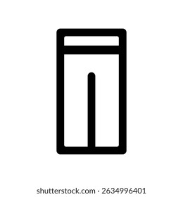 Ilustración de icono de Vector de pantalones simples.