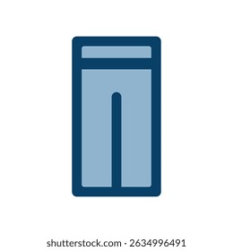 Ilustración de icono de Vector de pantalones simples.
