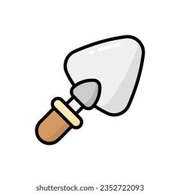 Simple Trowel lineal color icon. The icon can be used for websites, print templates, presentation templates, illustrations, etc