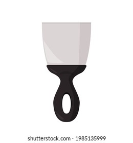 Simple trowel vector illustration. Hand tool for repair isolated on white background.