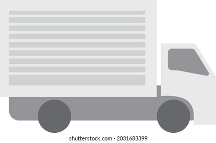 Un simple icono de camión. Diseño plano.