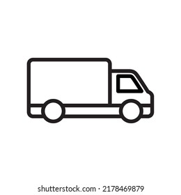 Simple truck icon illustration. truck icon