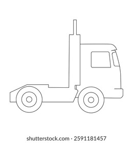 Simple of Truck Logistics Related Vector Line Icons. Contains such Icons as Cargo Inspection, Route, Forklift at warehouse and more. Editable Stroke. Flat style Eps 10