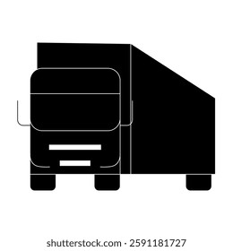 Simple of Truck Logistics Related Vector Line Icons. Contains such Icons as Cargo Inspection, Route, Forklift at warehouse and more. Editable Stroke. Flat style Eps 10