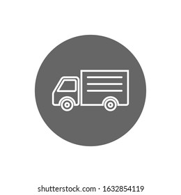 Simple truck silhouette, Delivery icon. Truck icon Vector icon. Lorem Ipsum Illustration design.
