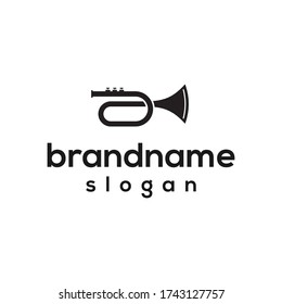 Simple Trumpet Logo Design Vector