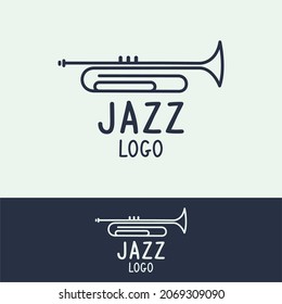 Simple Trumpet Logo For Jazz Festifal Design Inspiration