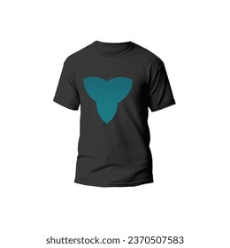 Camiseta simple negra con logotipo