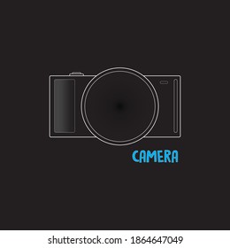 Simple t-shirt design for camera photography images.