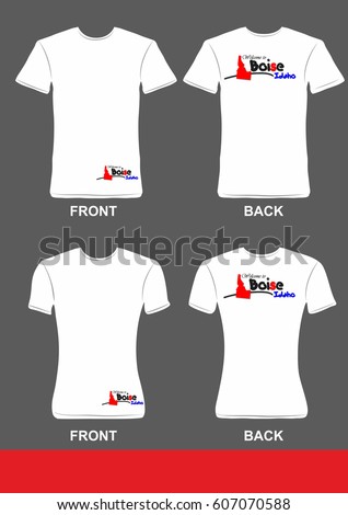 Simple t-shirt design, Welcome to Boise Idaho