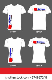 Simple t-shirt design, Welcome to Cheyenne Wyoming 4