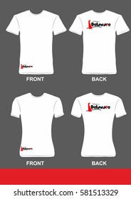Simple t-shirt design, Welcome to Delaware 3