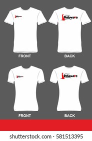 Simple t-shirt design, Welcome to Delaware 2