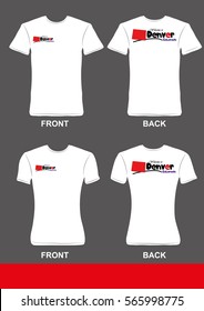 Simple t-shirt design, Welcome Denver Colorado 2