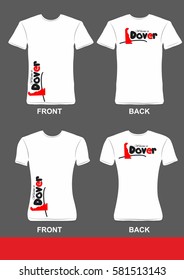 Simple t-shirt design, Welcome to Dover 4