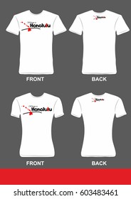 Simple t-shirt design, Welcome to Honolulu