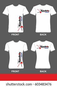 Simple t-shirt design, Welcome to Honolulu Hawaii