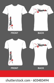 Simple t-shirt design, Welcome to Honolulu