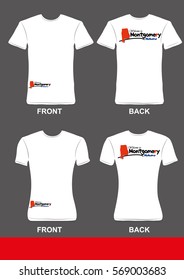 Simple t-shirt design, Welcome to Montgomery Alabama 3