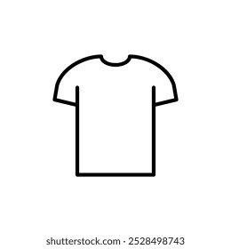 Simple T-Shirt icon on transparent background