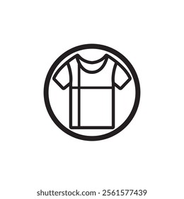 Simple t-shirt logo icon design vector illustration