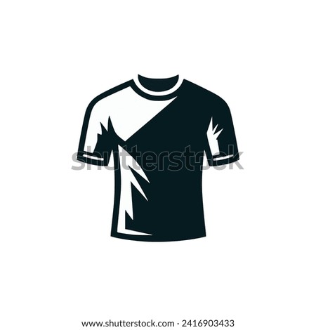 simple t-shirt logo vector illustration template design