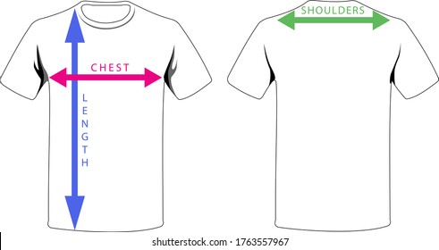 A simple T  shirt Size Reference