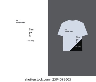 Simple T-shirt Template Mock Up Design