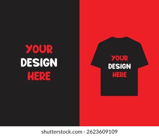 Simple T-shirt Template Mock Up Design
