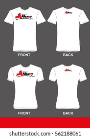 Simple t-shirt vector design. Welcome Albany, New York 1