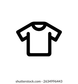 Simple t-shirt vector icon illustration.