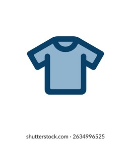 Simple t-shirt vector icon illustration.