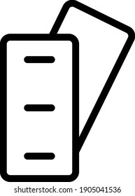 Esbozo simple de iconos de entradas, este icono perfecto para sitio web y aplicación móvil