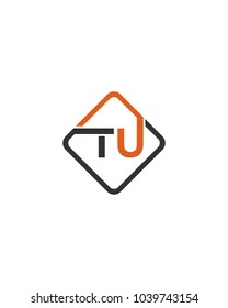 Simple TU initial Logo design template vector illustration