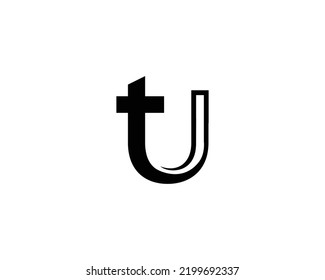 Simple TU Letter Logo Design Modern Icon Vector Template.