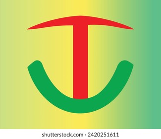 Simple TU Logo Icon Design