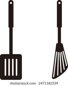 Simple turner icon. Cooking utensil illustration.