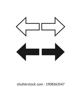 Simple Turn-Signals Vector Design Icon