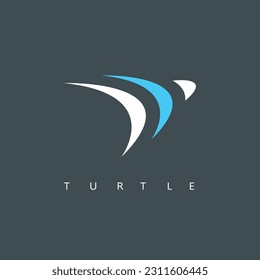 simple turtle arrow  icon vector  concept design for branding web template