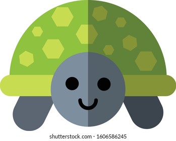 Simple Turtle In Flat Design