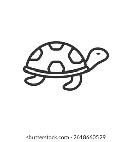 Simple turtle icon. Perfect for illustrations, logos, or educational materials.