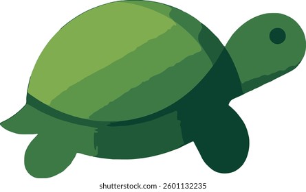 Simple  Turtle Silhouette logo Design
