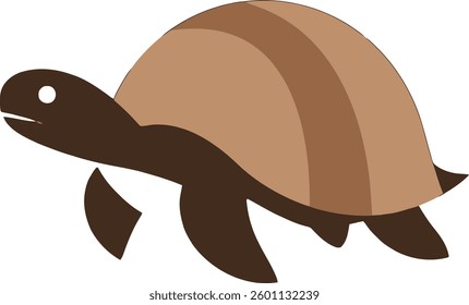 Simple  Turtle Silhouette logo Design