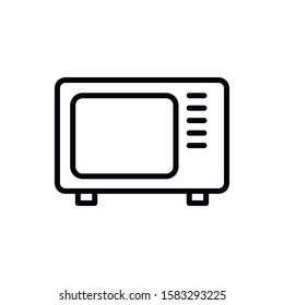 Simple TV line icon. Stroke pictogram. Vector illustration isolated on a white background. Premium quality symbol. Vector sign for mobile app and web sites.