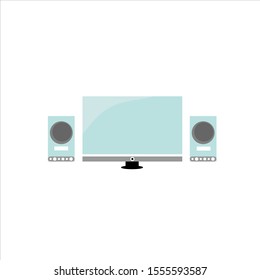 Simple tv vector design and sound