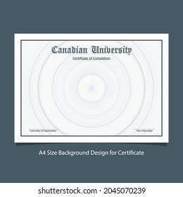 Simple two color certificate border design